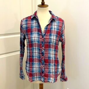 Side Stitch Button Down Shirt